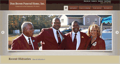 Desktop Screenshot of donbrownfuneralhome.com